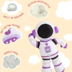 Snugarooz Aurora the Astronaut Plush Dog Toy