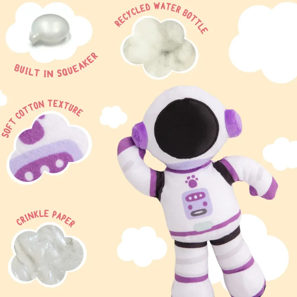 Snugarooz Aurora the Astronaut Plush Dog Toy