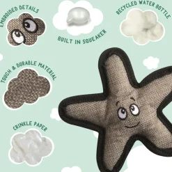 Snugarooz Baby Sophie the Starfish Durable Plush Dog Toy (5.5")