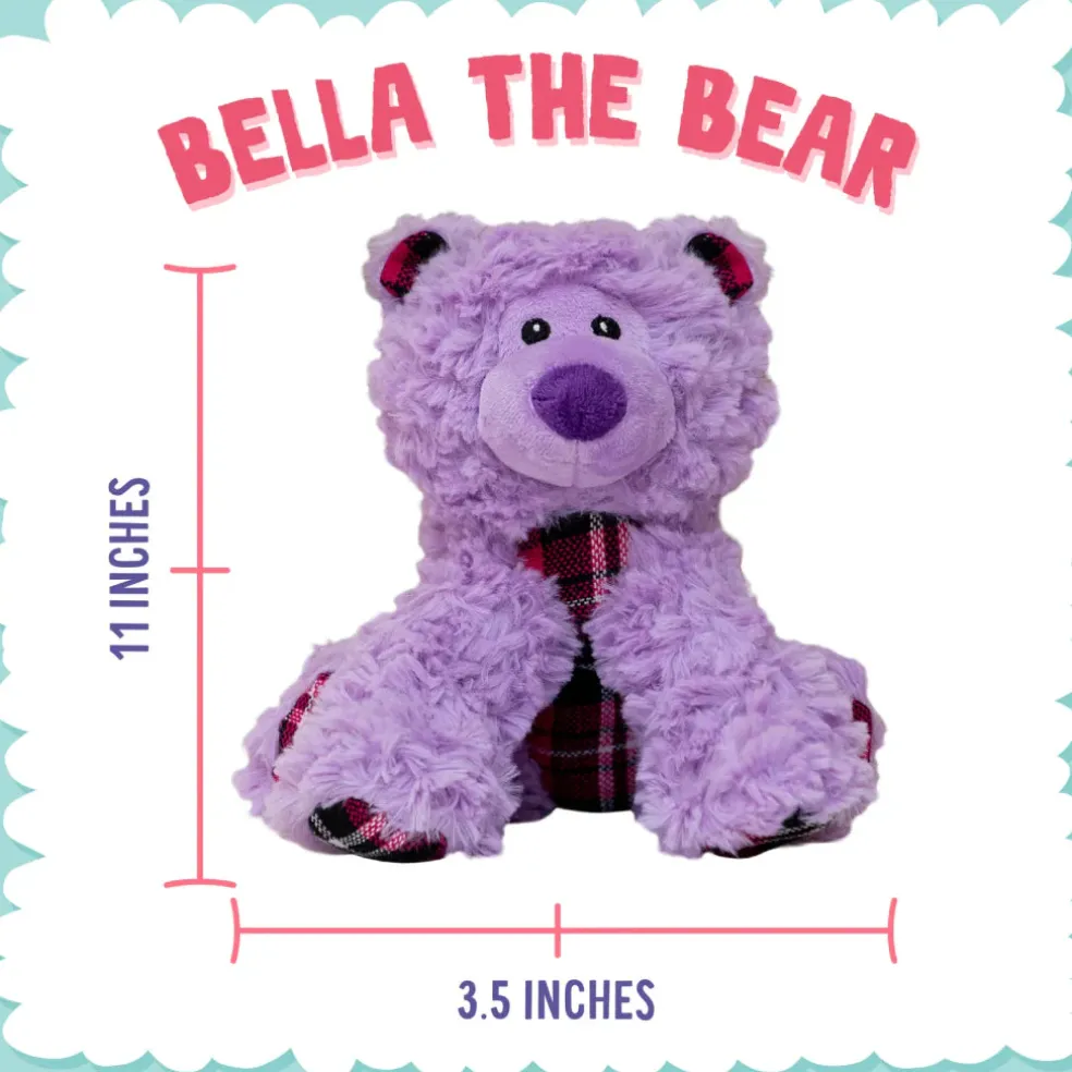 Snugarooz Bella the Bear Tough & Durable Soft Squeaky for Chewers Dog Toy