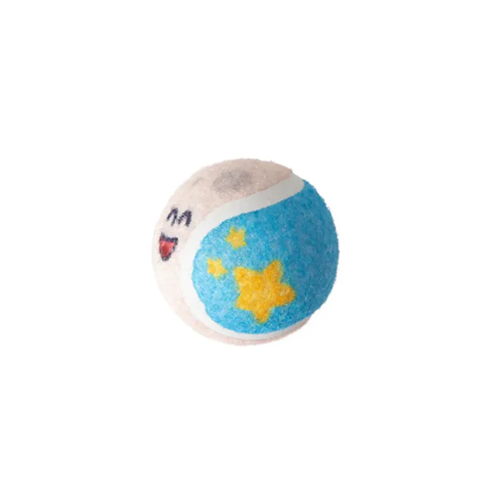 Snugarooz Comet Me - Bro Squeaky Tennis Balls -Blue (2 pack)