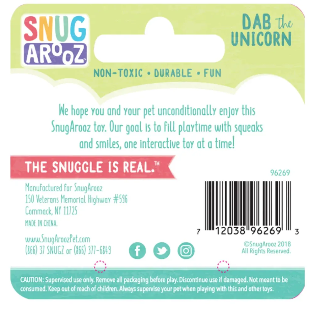 Snugarooz Dab the Unicorn Dog Plush Toy (12")