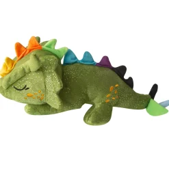 Snugarooz Drowsy Dragon Green Crinkle & Squeak Dog Toy (14