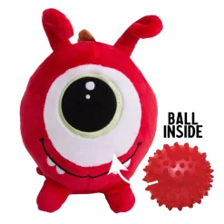 Snugarooz Just Jeff the Monster 2-in-1 Plush with Hidden Ball Dog Toy