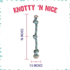 Snugarooz Knotty N Nice Fetch Dog Toy, assorted colors