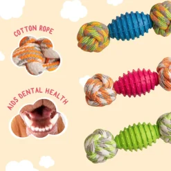 Snugarooz Knot Yours Rope Assorted Colors Dog Toy -(9