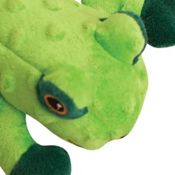 Snugarooz Lilly the Frog Green Durable Plush Dog Toy (10")