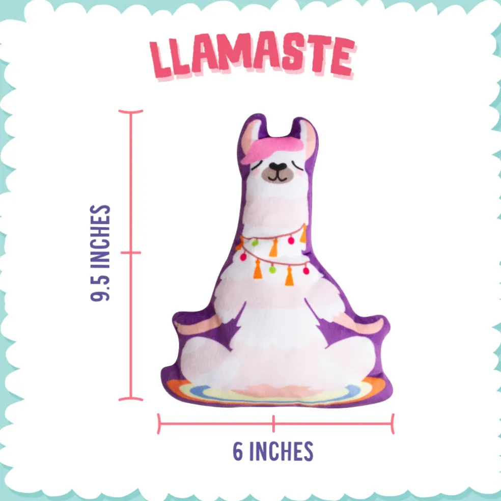 Snugarooz Llamaste Dog Crinkle Plush Toy (10")