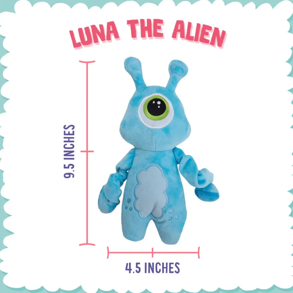 Snugarooz Luna Plush Dog Toy (Aliens)