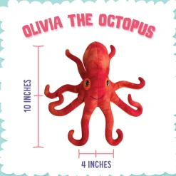 Snugarooz Olivia the Octopus Soft Durable Plush Dog Toy (11