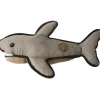 Snugarooz Saul the Shark with Rubber Spikey Ball Toy For Dogs (19")