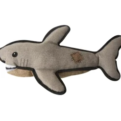 Snugarooz Saul the Shark with Rubber Spikey Ball Toy For Dogs (19