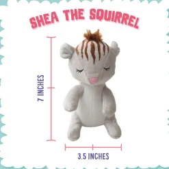 Snugarooz Shea the Squirrel Crinkle & Squeak Plush Dog Toy