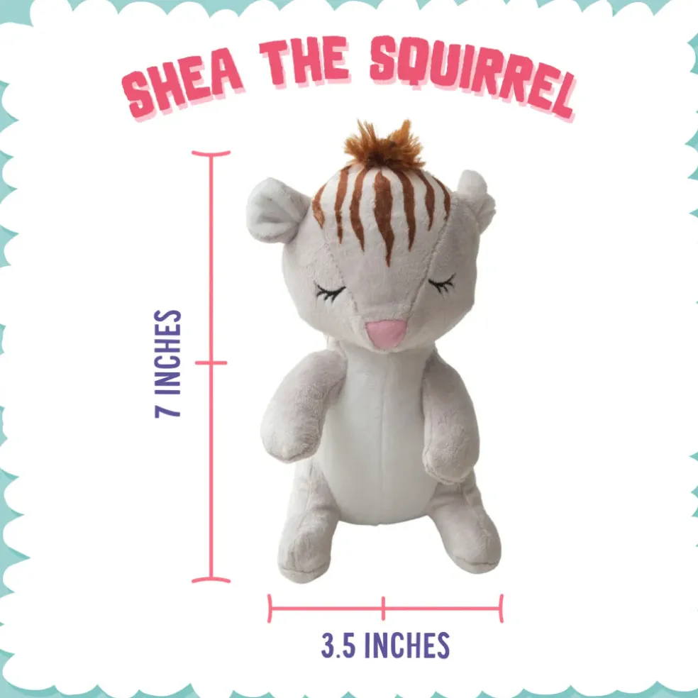 Snugarooz Shea the Squirrel Crinkle & Squeak Plush Dog Toy