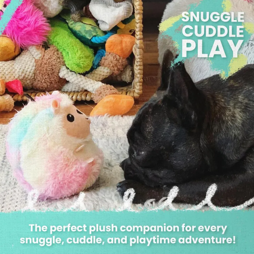 Snugarooz Tea-Rex Crinkle & Squeak Plush Dog Toy
