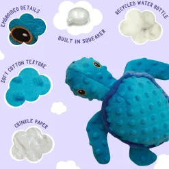 Snugarooz Tucker the Turtle Soft & Durable Plush Dog Toy (10