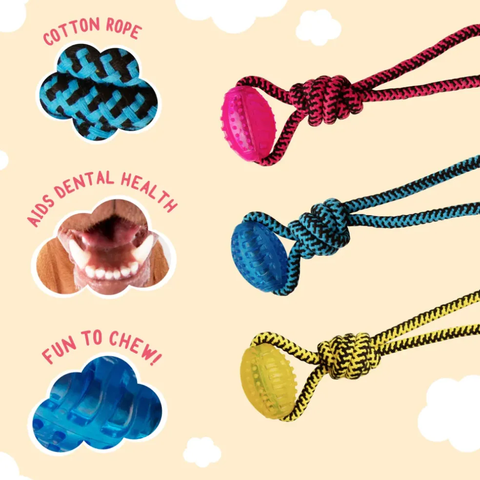 Snugarooz Tug Buddy Dog Toy -Assorted Colors (18")