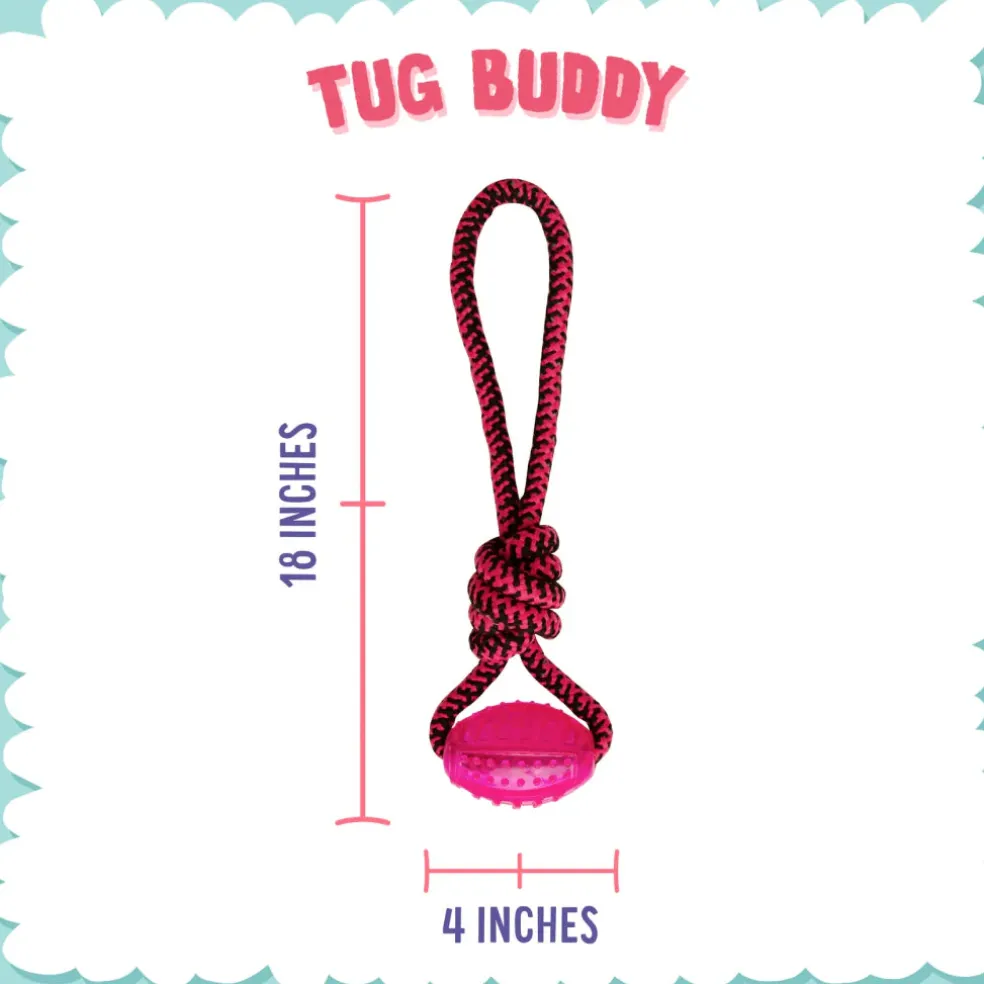 Snugarooz Tug Buddy Dog Toy -Assorted Colors (18")