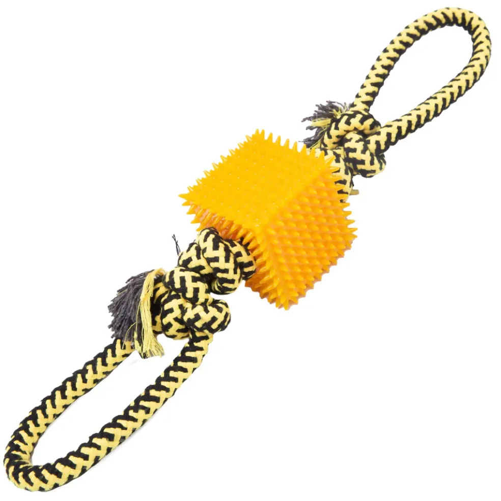 Snugarooz Tug-N-Cube Tug Dog Toy, Assorted Colors