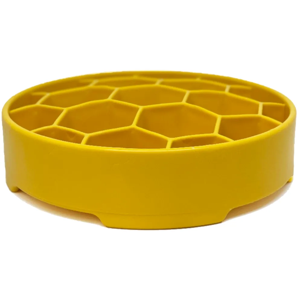 SodaPup Honeycomb Enrichment Slow Feeder eBowl for Dogs (8")