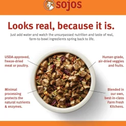 Sojos Complete Chicken Recipe Freeze-Dried Adult Dog Food, 7 lb