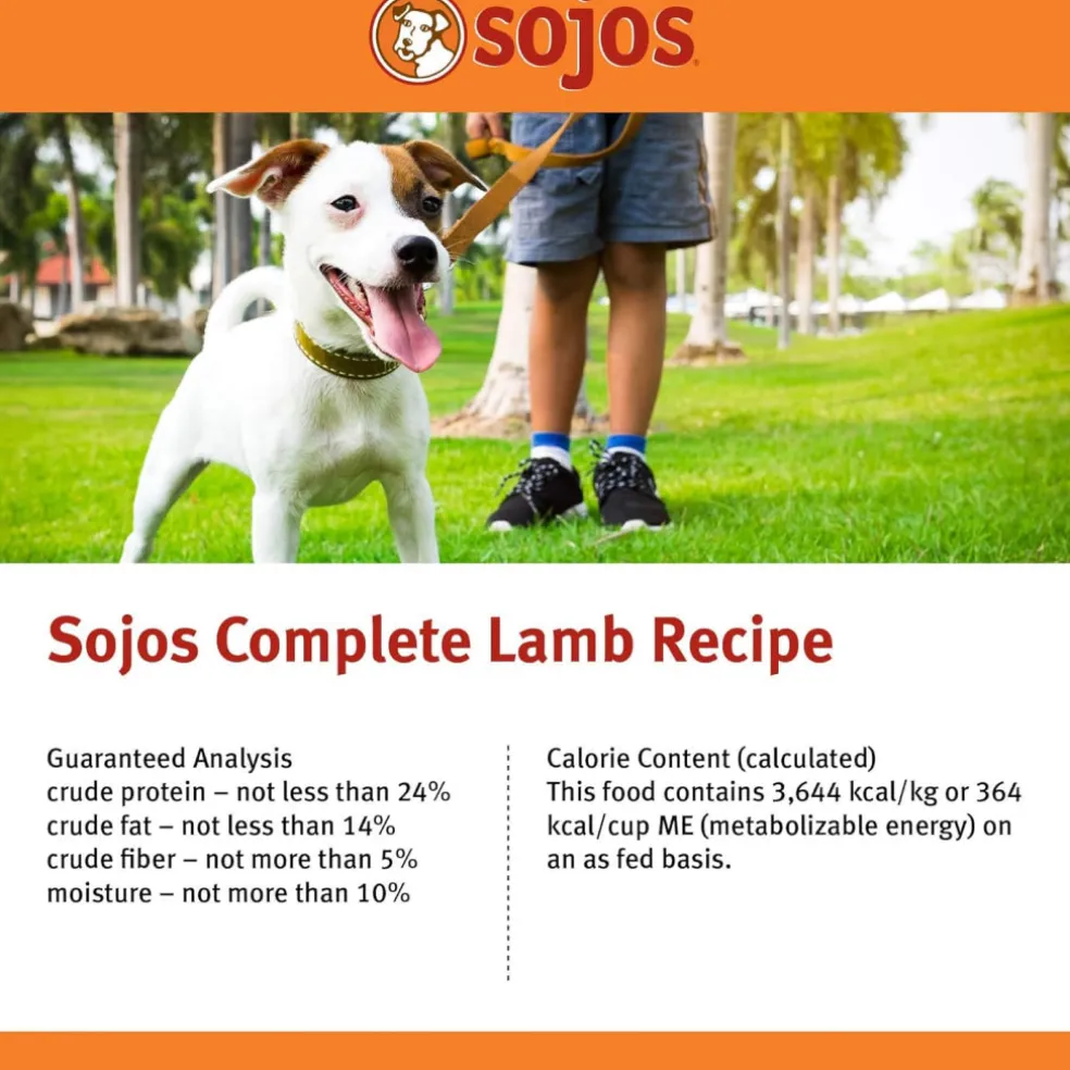 Sojos Complete Lamb Recipe Freeze-Dried Adult Food For Dogs, 7 lb