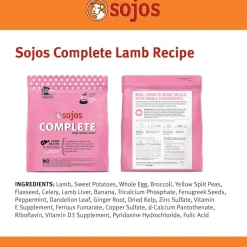 Sojos Complete Lamb Recipe Freeze-Dried Adult Food For Dogs, 7 lb