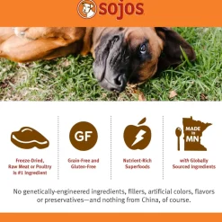 Sojos Complete Lamb Recipe Freeze-Dried Adult Food For Dogs, 7 lb