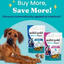 Solid Gold Mobility Support Chicken Soft & Chewy Hip & Joint Dog Treats, 5.2-oz pouch