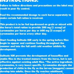 Solitude IGR Feed Through Fly Preventive for Horses (20 lb)