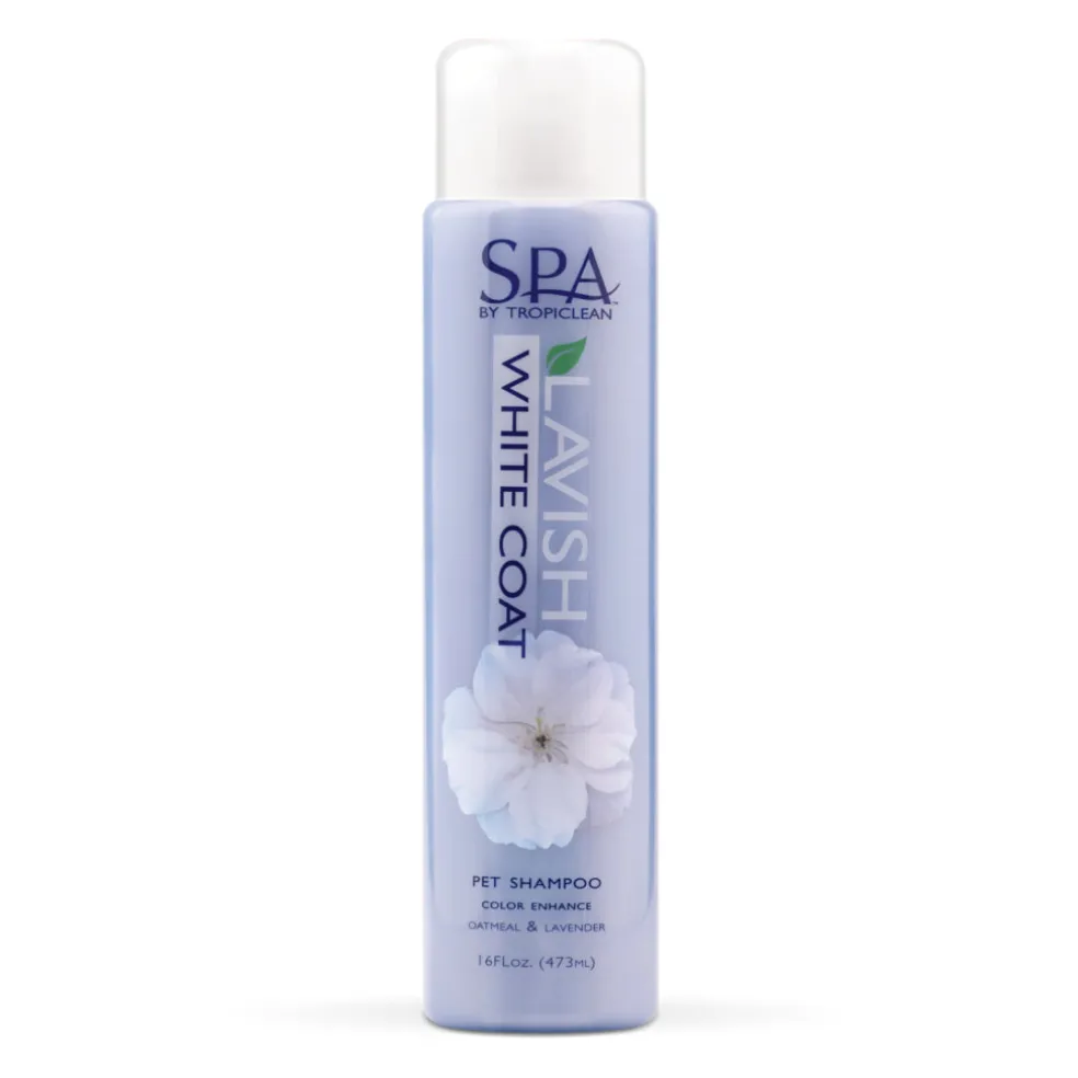 SPA by TropiClean Lavish White Coat Shampoo for Pets (16oz)