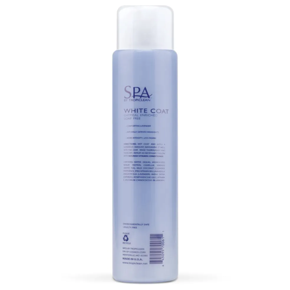 SPA by TropiClean Lavish White Coat Shampoo for Pets (16oz)