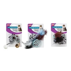 Spot Animal Print Rattle Catnip Toy Assorted, 4.5", 2-pack