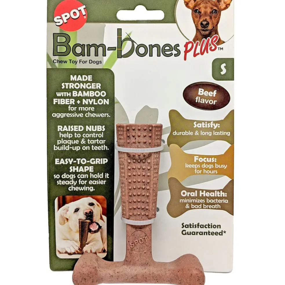 Spot Bam-Bones Plus Beef Flavor Dog Chew Toy