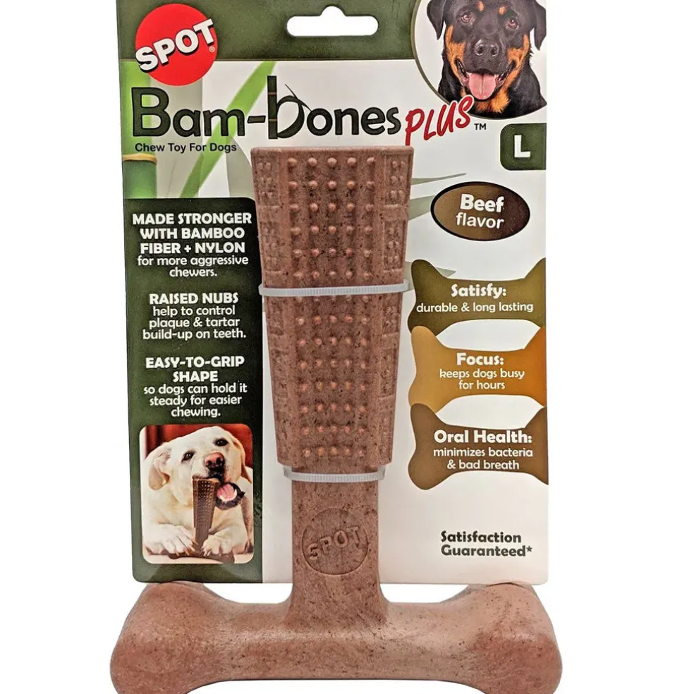 Spot Bam-Bones Plus Beef Flavor Dog Chew Toy