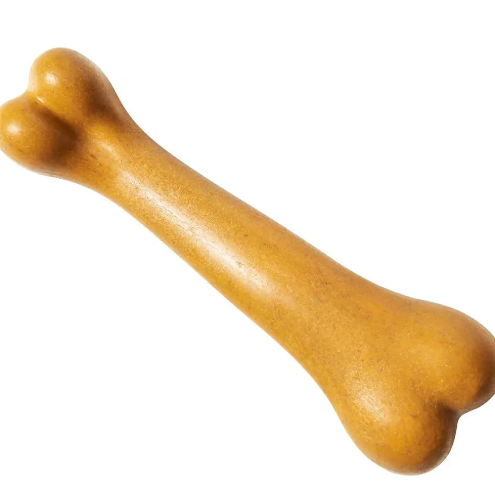 Spot Bam-Bones Plus Dino Bone Peanut Butter Flavor Dog Chew Toy, 7.25"