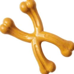 Spot Bam-Bones Plus Double WishBone Peanut Butter Flavor Dog Chew Toy, 7