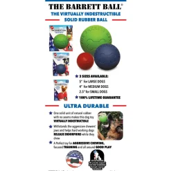Spot Barrett Ball Dog Toy Blue Medium, 4