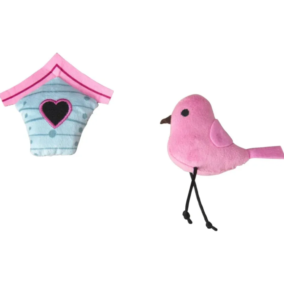 Spot Bird House Crinkly Catnip Cat Toys, assorted colors (2 pack)