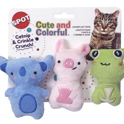 Spot Cute and Colorful Crinkly Catnip Cat Toys (3 pack)