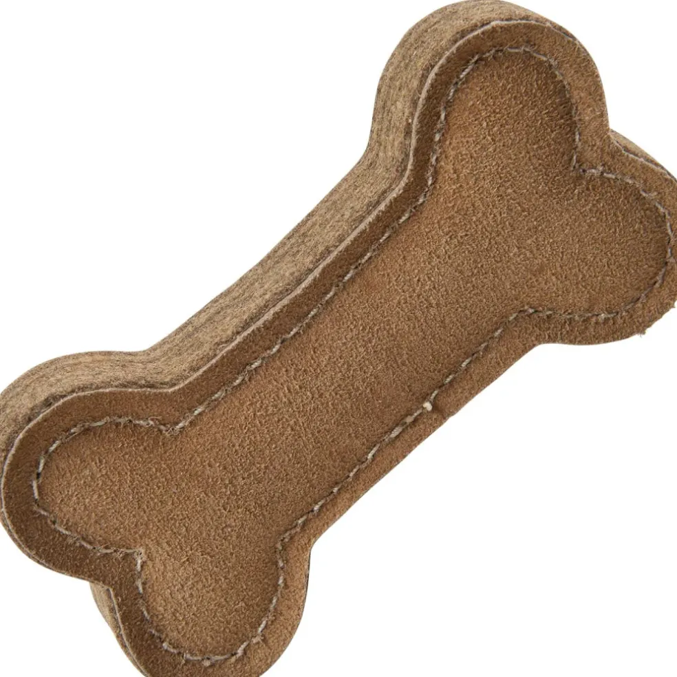Spot Dura-Fused Chunkies Leather Bone Chew Toy For Dogs