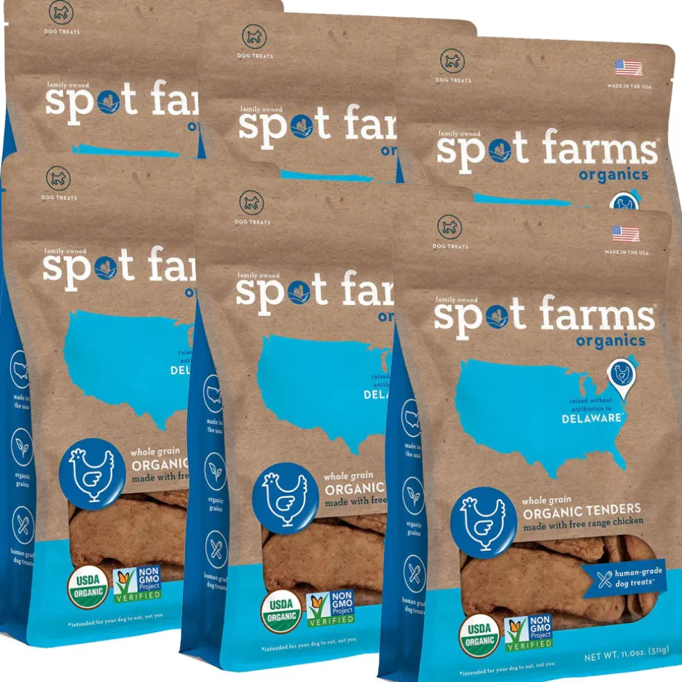 Spot Farms Organic Chicken Tenders Dog Treats, 11-oz