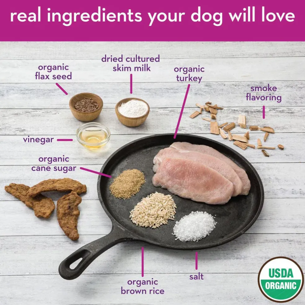 Spot Farms Organic Turkey Tenders Dog Treats, 10-oz