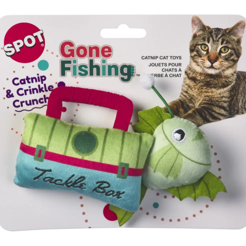 Spot Gone Fishing Crinkly Catnip Cat Toys, assorted colors (2 pack)