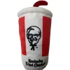 Spot KFC Soda with Straw Plush Dog Toy 6"
