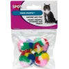 Spot Kitty Yarn Puffs Catnip Toy Assorted Small 1.5", 4-pack