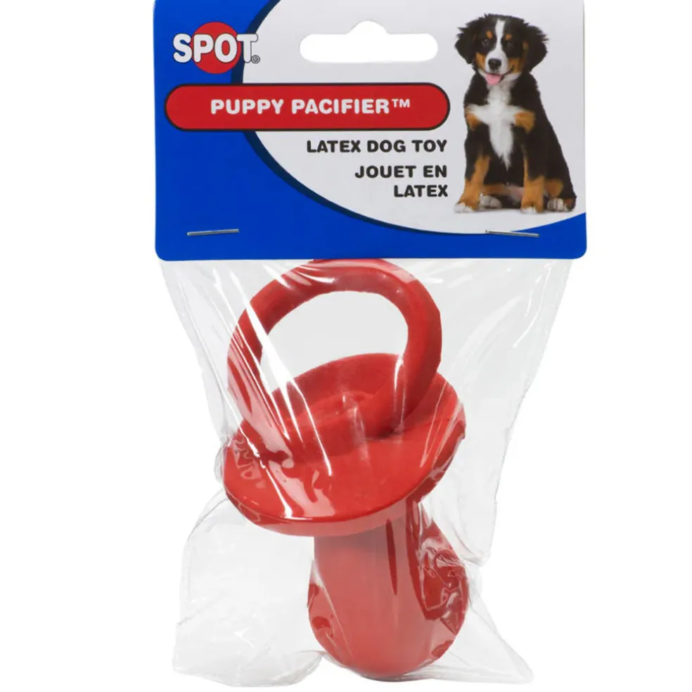 Spot Latex Puppy Pacifier Assorted, 4"