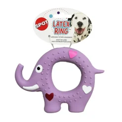 Spot Latex Rings Dog Toy, Assorted, 5-in