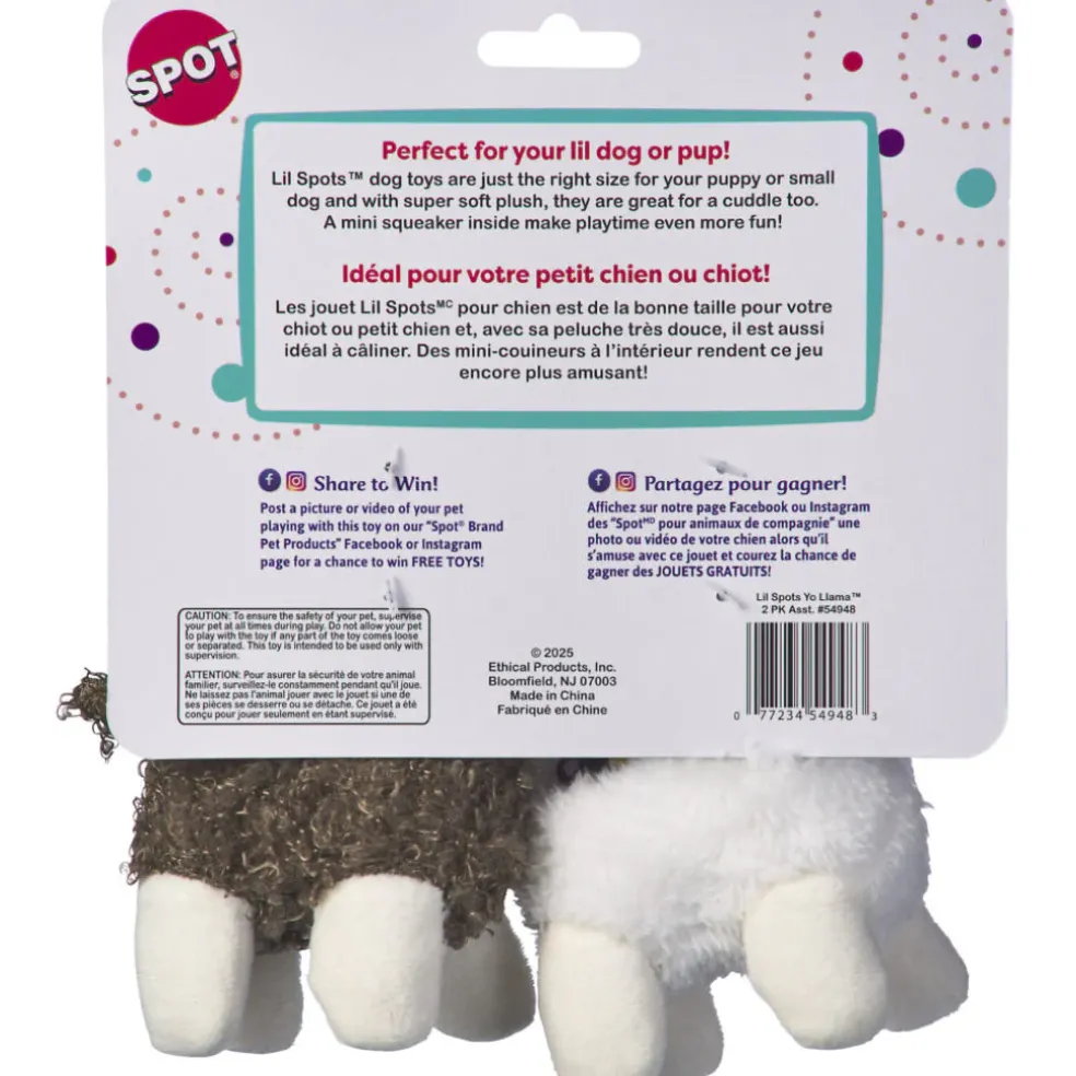Spot Lil Spots Yo Llama Toy for Dogs 5.5" (Assorted Colors)