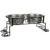 Spot Mediterranean Double Diner Bowls for Dogs & Cats